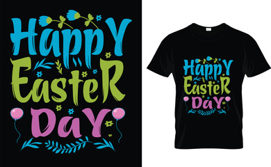 happy easter day with a drawn design