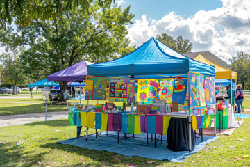 Autism Awareness Event Booths - obrazy, fototapety, plakaty
