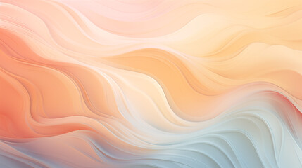 Obraz premium A Wallpaper of a wavey, pastel colored texture in golden hour vibe
