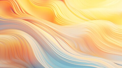 Obraz premium A Wallpaper of a wavey, pastel colored texture in golden hour vibe