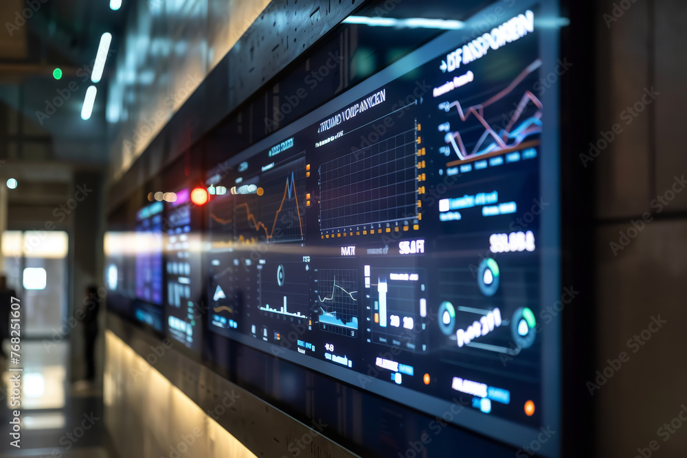 Poster smart grid information display