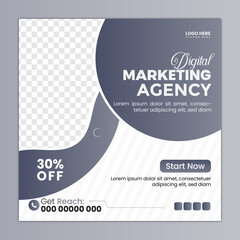 Digital business marketing social media post Design