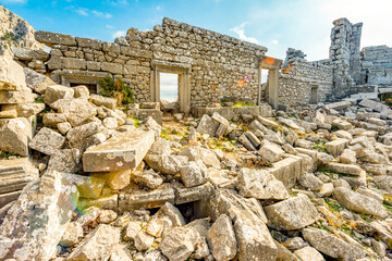 Termessos ancient city the amphitheatre. Termessos is one of Antalya -Turkey's most outstanding...