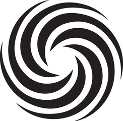 optical illusion, element, circle, black and white stripes, sticker, design graphic symbols of the company logo, the ability to change color and size.
