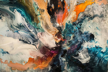 Dynamic Abstract Art Explosion