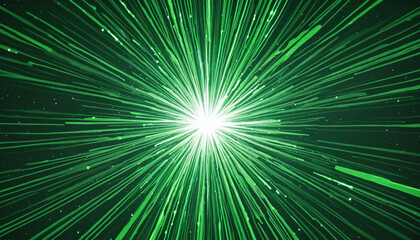 Obraz premium Green burst background