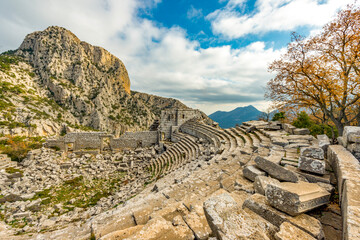 Termessos ancient city the amphitheatre. Termessos is one of Antalya -Turkey's most outstanding...