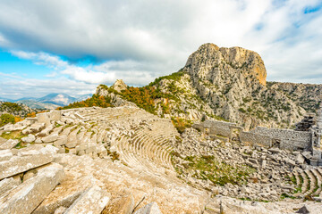 Termessos ancient city the amphitheatre. Termessos is one of Antalya -Turkey's most outstanding...