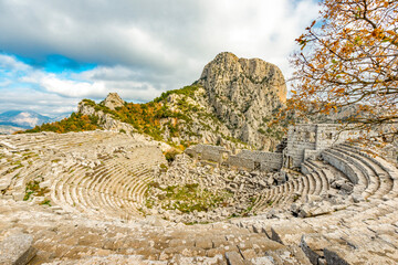 Termessos ancient city the amphitheatre. Termessos is one of Antalya -Turkey's most outstanding...