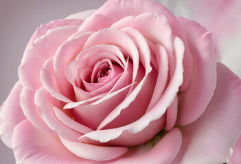 Romantic Pink Rose Heart