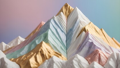 Pastel colors mountain 
