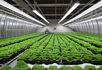 plant factory system diagram, vegetable plant, closed growing system for year-round production of vegetables