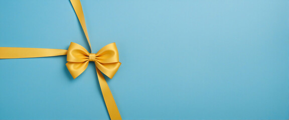 Blue Background with Bow