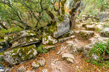 Termessos ancient city the amphitheatre. Termessos is one of Antalya -Turkey's most outstanding...