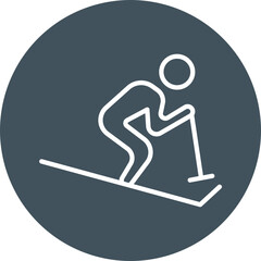 Skiing Line Multi Circle