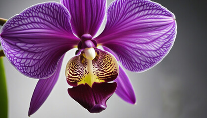 The purple orchid petal, a close up of nature beauty 