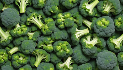seamless repeatable and tilelable texture pattern of fresh broccoli vegetable  - Powered by Adobe