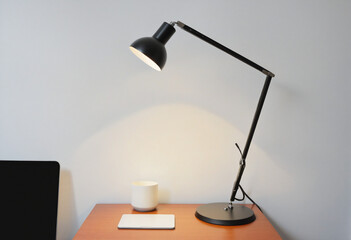 Mockup of a desk lamp 