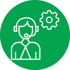 It Support Line Multi Circle