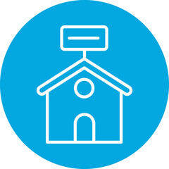 House Rental Line Multi Circle