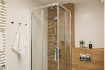 Prysznic w nowoczesnej łazience - obrazy, fototapety, plakaty