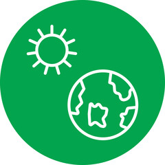 Greenhouse Effect Line Multi Circle