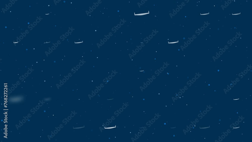 Poster template animation of evenly spaced two-handed saws of different sizes and opacity. animation of tra