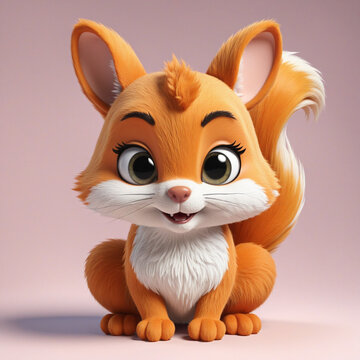 Logo illustrion animail "fox" 