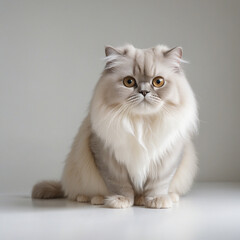 Vector Papercut of Persian Cat