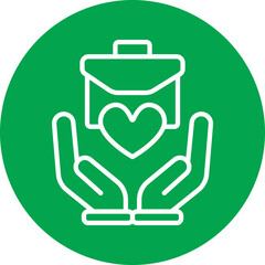 Social Services Line Multi Circle