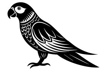 parrot silhouette vector illustration