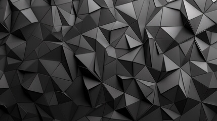 Black and white image of a triangle pattern, it is abstract and has a modern and futuristic feel. - obrazy, fototapety, plakaty