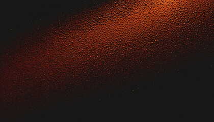 Fototapeta na wymiar Dark red orange grainy gradient on black background, wide banner size, noise texture effect, copy space