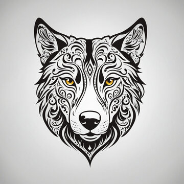 Logo illustrion animal "wofl"