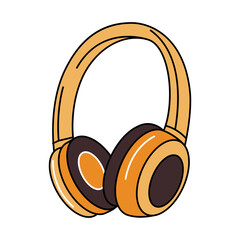 Headphone Sticker Vector