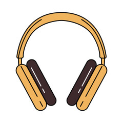 Headphone Sticker Vector