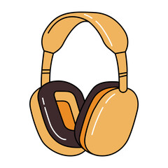 Headphone Sticker Vector