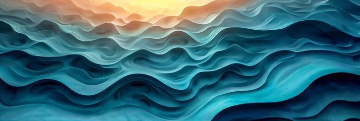 Foto op Canvas abstract waves background © Den b+f