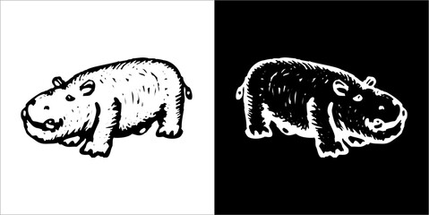 Illustration vector graphics of ZooWoodcuts icon