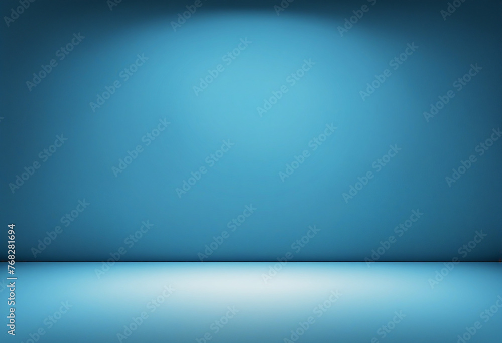 Poster blue abstract background. smooth blue gradient texture background. bright blue gradient wall. studio