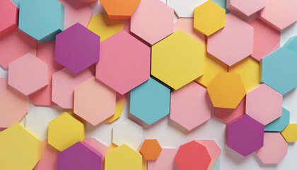 Fototapeta premium Abstract background design, composition with colorful geometric shapes
