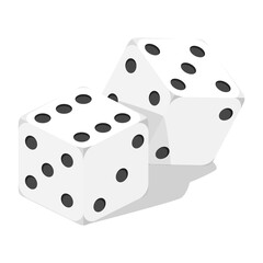 Dice game isometric PNG illustration with transparent background