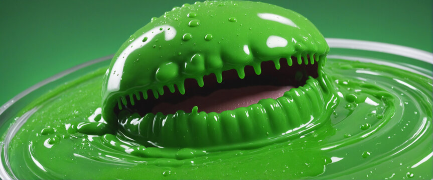 A green slime monster 
