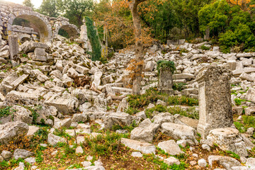 Termessos ancient city the amphitheatre. Termessos is one of Antalya -Turkey's most outstanding...