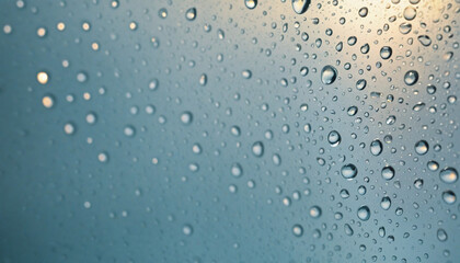 water drops on glass