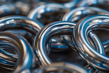 close up of a pile of magnetic rings