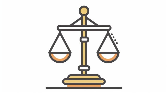 A thin-line penalty icon represents financial forfeits and surcharges, adaptable for various applications with its editable vector format