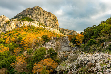 Termessos ancient city the amphitheatre. Termessos is one of Antalya -Turkey's most outstanding...
