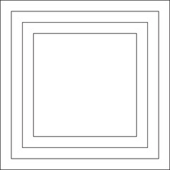Fototapeta premium Square blend line shapes. Graphic design elements
