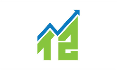 TZ financial logo design vector template.